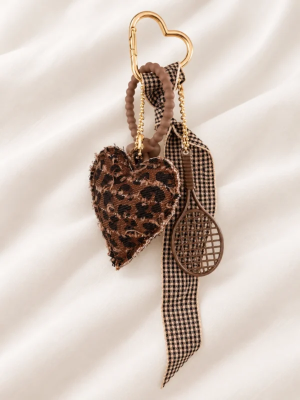 Llavero/Charm Corazón Animal Print